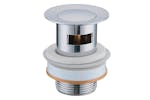 Schutte 435047 Waste Cap With Overflow Clic-clac Brass Schutte 435047 Waste Cap With Overflow Clic-clac Brass