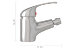 vidaXL 149087 Bathroom Bidet Mixer Tap Silver 13x12cm vidaXL 149087 Bathroom Bidet Mixer Tap Silver 13x12cm