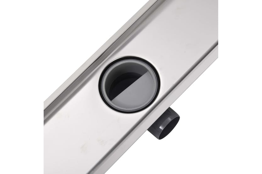vidaXL 142181 Linear Shower Drain Line 930x140mm Stainless Steel vidaXL 142181 Linear Shower Drain Line 930x140mm Stainless Steel