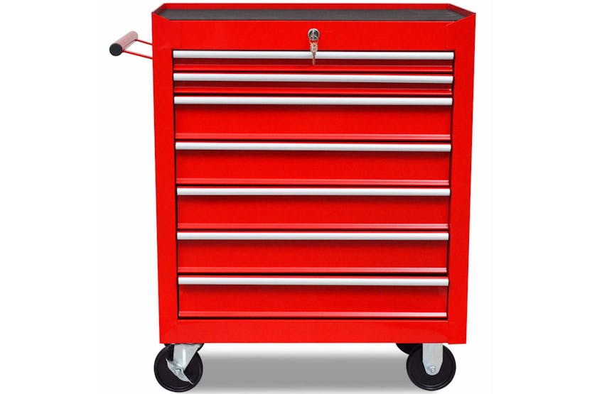 vidaXL 141955 Workshop Tool Trolley 7 Drawers | Red vidaXL 141955 Workshop Tool Trolley 7 Drawers | Red