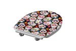 Schutte 435115 Duroplast High Gloss Toilet Seat With Soft-close Crazy Skull Schutte 435115 Duroplast High Gloss Toilet Seat With Soft-close Crazy Skull