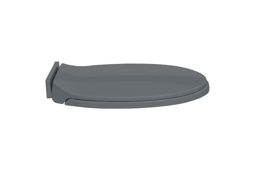 vidaXL 145816 Soft-close Toilet Seat Grey Oval vidaXL 145816 Soft-close Toilet Seat Grey Oval