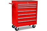 vidaXL 141955 Workshop Tool Trolley 7 Drawers | Red vidaXL 141955 Workshop Tool Trolley 7 Drawers | Red