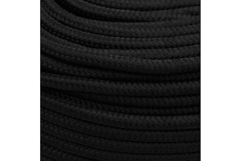 vidaXL 152814 Work Rope Black 6mm 100 M Polyester vidaXL 152814 Work Rope Black 6mm 100 M Polyester