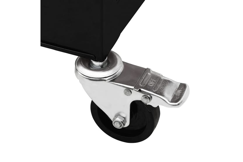 vidaXL 147189 Tool Trolley With 4 Drawers Steel Black vidaXL 147189 Tool Trolley With 4 Drawers Steel Black