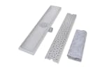 vidaXL 142190 Linear Shower Drain Bubble 630x140mm Stainless Steel vidaXL 142190 Linear Shower Drain Bubble 630x140mm Stainless Steel