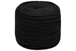 vidaXL 152814 Work Rope Black 6mm 100 M Polyester vidaXL 152814 Work Rope Black 6mm 100 M Polyester