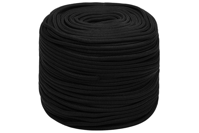 vidaXL 152814 Work Rope Black 6mm 100 M Polyester vidaXL 152814 Work Rope Black 6mm 100 M Polyester