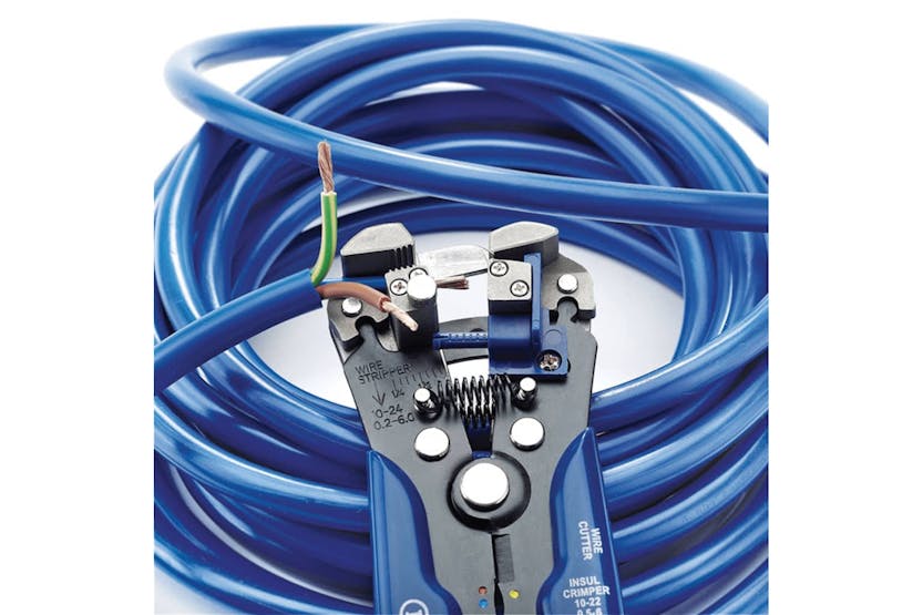 Draper Tools 415069 2-in-1 Automatic Wire Strippers/crimpers Blue 35385 Draper Tools 415069 2-in-1 Automatic Wire Strippers/crimpers Blue 35385