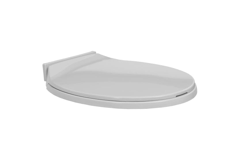 vidaXL 145814 Soft-close Toilet Seat Light Grey Oval vidaXL 145814 Soft-close Toilet Seat Light Grey Oval