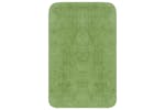 vidaXL 133233 Bathroom Mat Set 2 Pieces Fabric Green vidaXL 133233 Bathroom Mat Set 2 Pieces Fabric Green