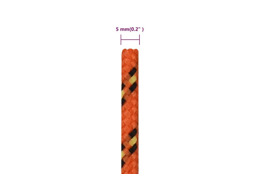 vidaXL 152653 Boat Rope Orange 5mm 250 M Polypropylene vidaXL 152653 Boat Rope Orange 5mm 250 M Polypropylene
