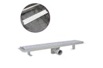 vidaXL 142190 Linear Shower Drain Bubble 630x140mm Stainless Steel vidaXL 142190 Linear Shower Drain Bubble 630x140mm Stainless Steel