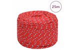 vidaXL 152400 Boat Rope Red 10mm 25 M Polypropylene vidaXL 152400 Boat Rope Red 10mm 25 M Polypropylene