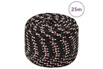 vidaXL 152352 Boat Rope Black 12mm 25 M Polypropylene vidaXL 152352 Boat Rope Black 12mm 25 M Polypropylene