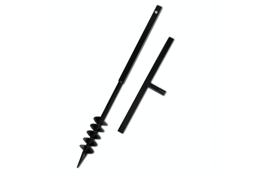 vidaXL 270541 Ground Drill With Handle 80mm With Extension Tube 13 M Steel vidaXL 270541 Ground Drill With Handle 80mm With Extension Tube 13 M Steel