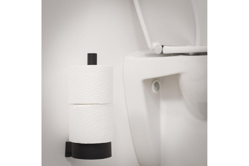 Tiger 426420 Spare Toilet Roll Holder "bold" Matt Black Tiger 426420 Spare Toilet Roll Holder "bold" Matt Black