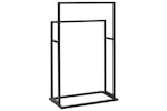 vidaXL 336127 Freestanding Towel Rack Black 48x24x78.5cm Iron vidaXL 336127 Freestanding Towel Rack Black 48x24x78.5cm Iron
