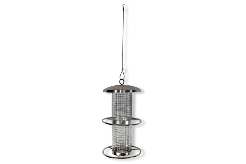 Hi 445612 Hanging Bird Feeding Station 14x27.5 Cm Stainless Steel Hi 445612 Hanging Bird Feeding Station 14x27.5 Cm Stainless Steel