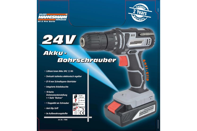 Bruder Mannesmann 440338 Cordless Drill 24 V 1.3 Ah Bruder Mannesmann 440338 Cordless Drill 24 V 1.3 Ah