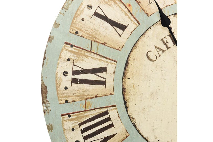 vidaXL 325183 Wall Clock Multicolour 60cm Mdf vidaXL 325183 Wall Clock Multicolour 60cm Mdf