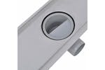 vidaXL 275954 Linear Shower Drain 2 Pcs Line 630x140mm Stainless Steel vidaXL 275954 Linear Shower Drain 2 Pcs Line 630x140mm Stainless Steel