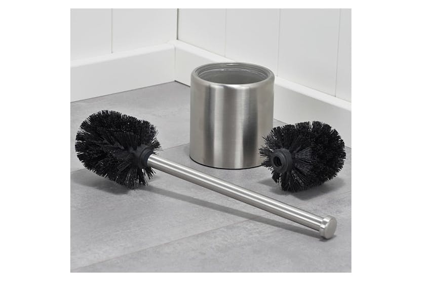 Hi 435224 Toilet Brush With Holder 10 Cm Stainless Steel Hi 435224 Toilet Brush With Holder 10 Cm Stainless Steel