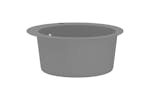Vidaxl Granite Kitchen Sink Single Basin Round Grey Vidaxl Granite Kitchen Sink Single Basin Round Grey