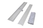 vidaXL 142194 Linear Shower Drain Bubble 1030x140mm Stainless Steel vidaXL 142194 Linear Shower Drain Bubble 1030x140mm Stainless Steel