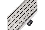 vidaXL 142182 Linear Shower Drain Line 1030x140mm Stainless Steel vidaXL 142182 Linear Shower Drain Line 1030x140mm Stainless Steel