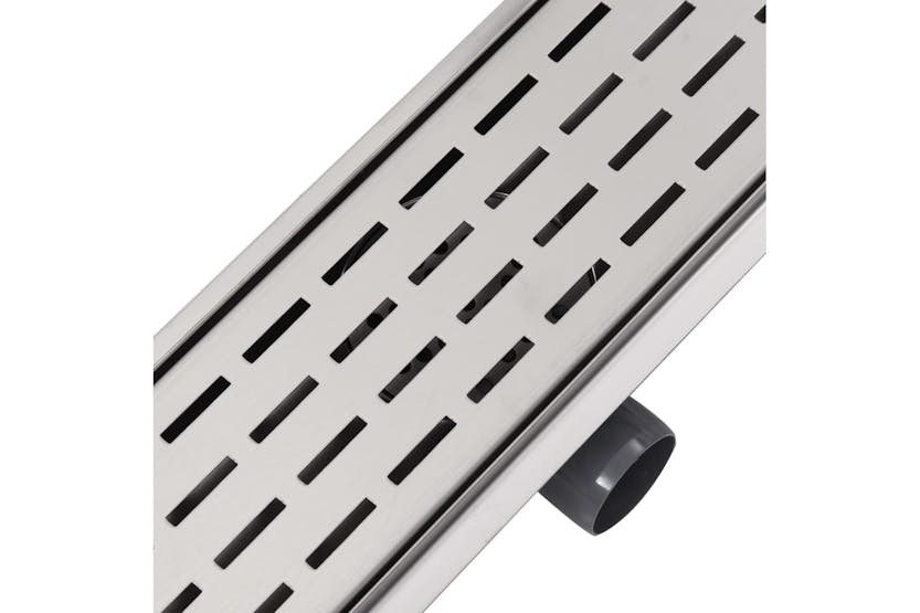 vidaXL 142182 Linear Shower Drain Line 1030x140mm Stainless Steel vidaXL 142182 Linear Shower Drain Line 1030x140mm Stainless Steel