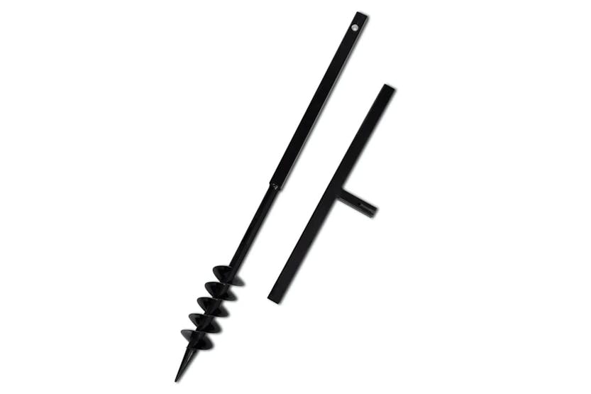 vidaXL 270539 Ground Drill With Handle 80mm With Extension Tube 5 M Steel vidaXL 270539 Ground Drill With Handle 80mm With Extension Tube 5 M Steel