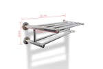 vidaXL 140334 Stainless Steel Towel Rack 6 Tubes vidaXL 140334 Stainless Steel Towel Rack 6 Tubes