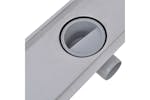 vidaXL 275956 Linear Shower Drain 2 Pcs Line 830x140mm Stainless Steel vidaXL 275956 Linear Shower Drain 2 Pcs Line 830x140mm Stainless Steel
