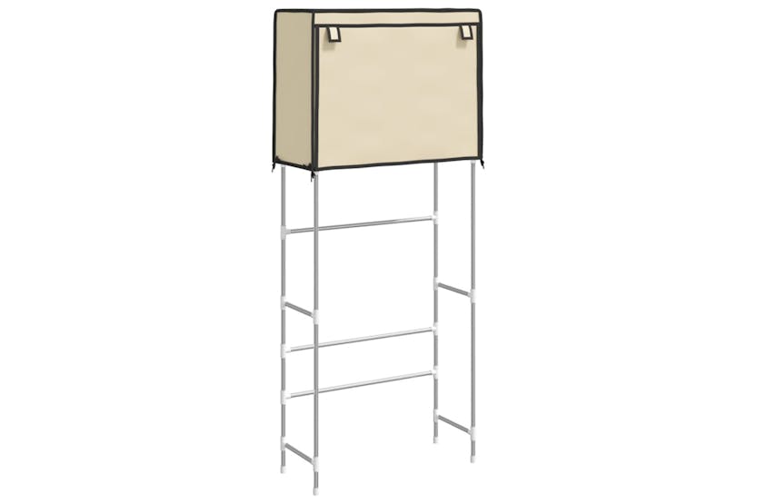 vidaXL 343137 2-tier Storage Rack Over Laundry Machine Cream 71x29.5x170.5cm Iron vidaXL 343137 2-tier Storage Rack Over Laundry Machine Cream 71x29.5x170.5cm Iron