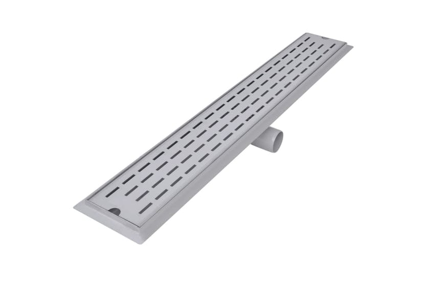 vidaXL 275956 Linear Shower Drain 2 Pcs Line 830x140mm Stainless Steel vidaXL 275956 Linear Shower Drain 2 Pcs Line 830x140mm Stainless Steel