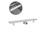 vidaXL 142191 Linear Shower Drain Bubble 730x140mm Stainless Steel vidaXL 142191 Linear Shower Drain Bubble 730x140mm Stainless Steel