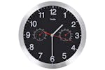 vidaXL 50624 Wall Clock With Quartz Movement Hygrometer Thermometer Black vidaXL 50624 Wall Clock With Quartz Movement Hygrometer Thermometer Black