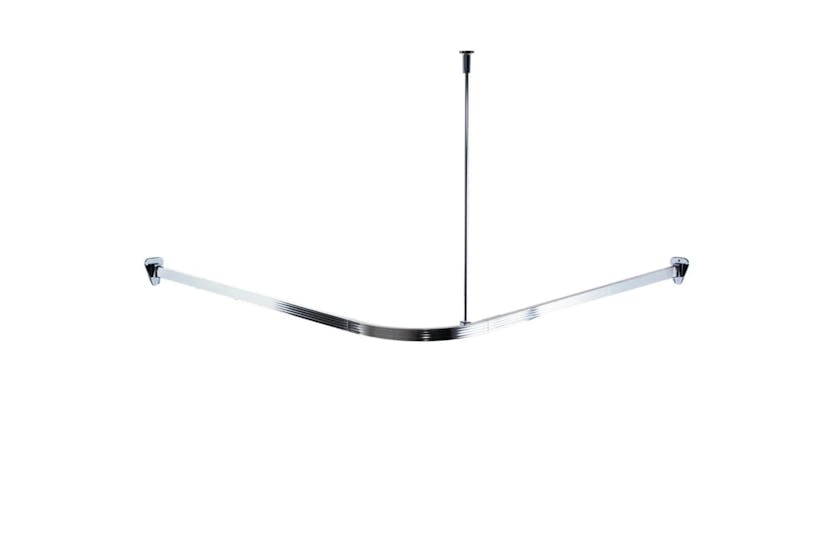 Ridder 421543 Universal Corner Shower Curtain Rail With Hooks Chrome 52500 Ridder 421543 Universal Corner Shower Curtain Rail With Hooks Chrome 52500