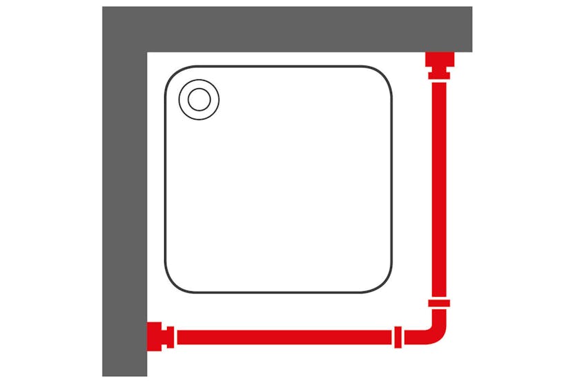 Sealskin 436884 Corner Shower Curtain Rod Set 90x90 Cm Chrome Sealskin 436884 Corner Shower Curtain Rod Set 90x90 Cm Chrome