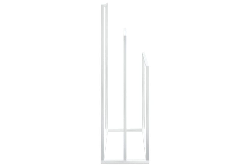 vidaXL 343091 Freestanding Towel Rack White 48x24x79cm Iron vidaXL 343091 Freestanding Towel Rack White 48x24x79cm Iron