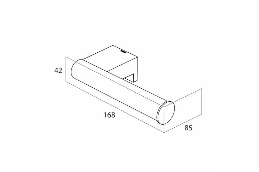 Tiger 426424 Toilet Roll Holder "bold" Matt Black Tiger 426424 Toilet Roll Holder "bold" Matt Black