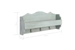 vidaXL 284232 Wall Mounted Coat Rack Green 50x10x23cm Wood vidaXL 284232 Wall Mounted Coat Rack Green 50x10x23cm Wood