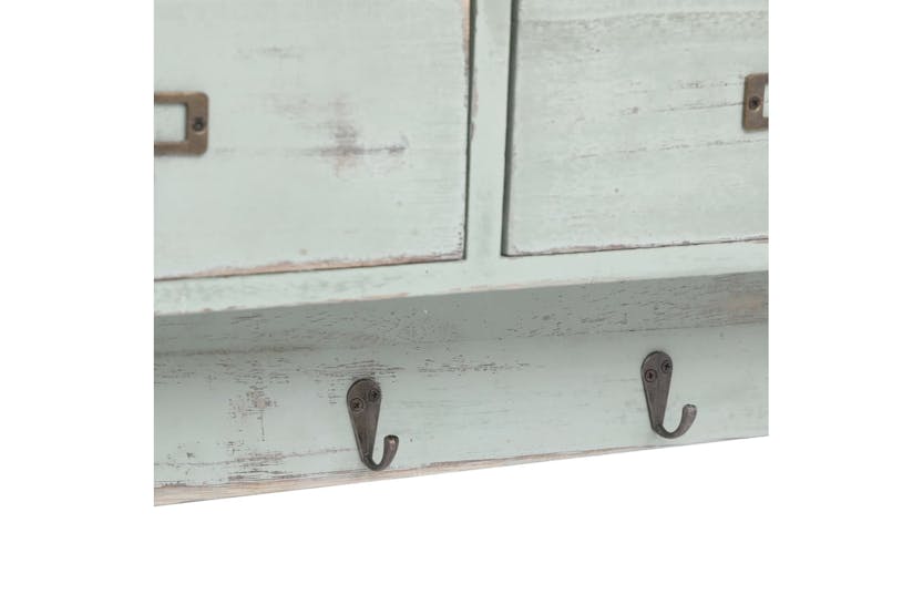 vidaXL 284240 Wall Mounted Coat Rack Green 50x10x34cm Wood vidaXL 284240 Wall Mounted Coat Rack Green 50x10x34cm Wood