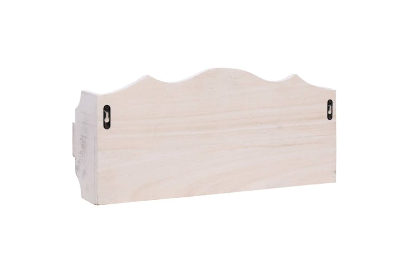 vidaXL 284231 Wall Mounted Coat Rack White 50x10x23cm Wood vidaXL 284231 Wall Mounted Coat Rack White 50x10x23cm Wood
