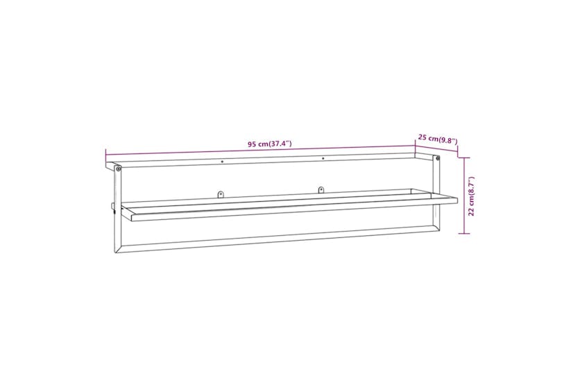 vidaXL 343093 Towel Rack White 95x25x22cm Iron vidaXL 343093 Towel Rack White 95x25x22cm Iron