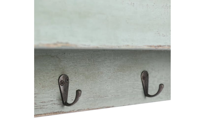 vidaXL 284232 Wall Mounted Coat Rack Green 50x10x23cm Wood vidaXL 284232 Wall Mounted Coat Rack Green 50x10x23cm Wood