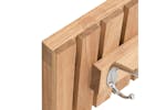 vidaXL 350371 Wall Hanger 42x8.5x14cm Solid Wood Walnut vidaXL 350371 Wall Hanger 42x8.5x14cm Solid Wood Walnut