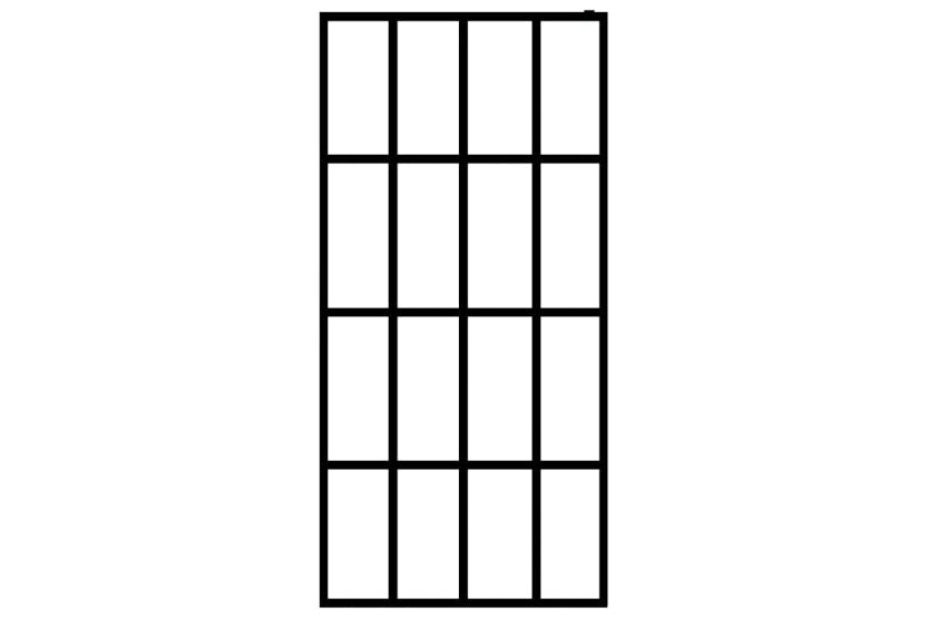 vidaXL 145688 Walk-in Shower Screen Frosted Tempered Glass 140x195cm vidaXL 145688 Walk-in Shower Screen Frosted Tempered Glass 140x195cm