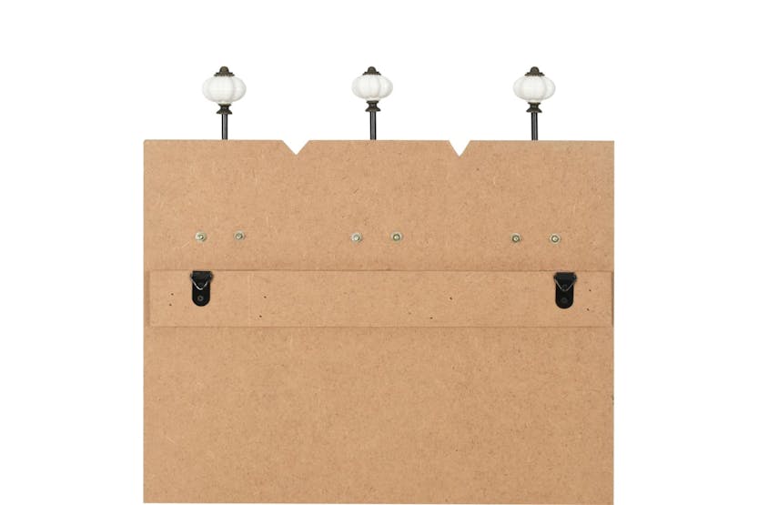 vidaXL 245855 Wall-mounted Coat Rack With 6 Hooks 120x40cm Happy Love vidaXL 245855 Wall-mounted Coat Rack With 6 Hooks 120x40cm Happy Love